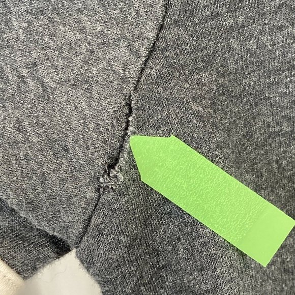 CLEARANCE Disney Stitch Soft Light Sweatshirt XS Varsity V Neck Gray Lilo Movie - Picture 4 of 8